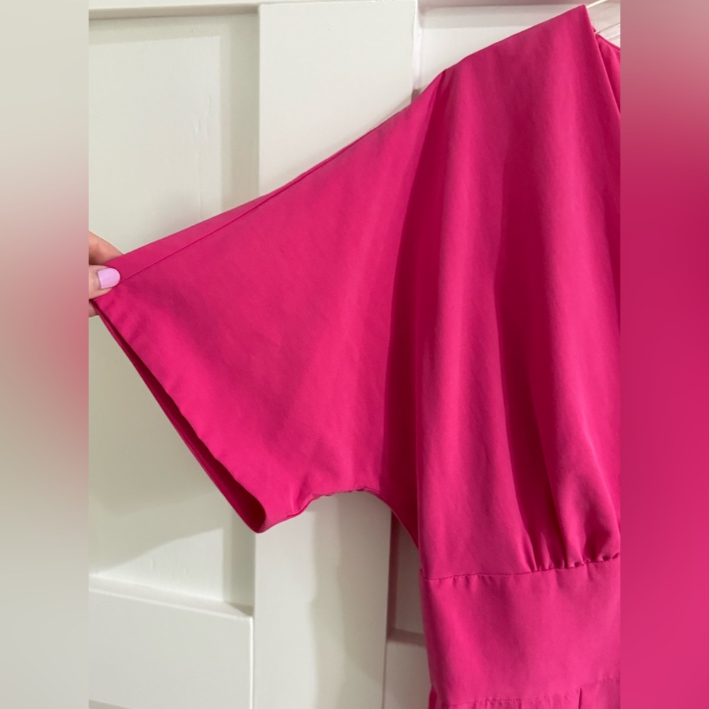 Gianni Bini Katia Orchid Pink Cropped Jumpsuit NWT Size 8 - Picture 6 of 10